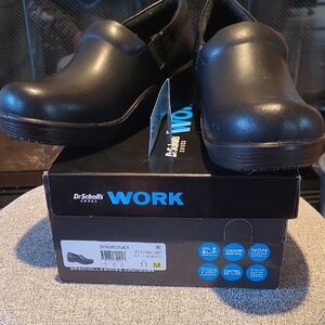 Dr. Scholl's Women's Size 11 Dynamo Black Slip-On work clogs. Brand New